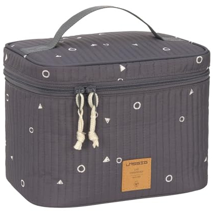 LÄSSIG Baby Wickeltisch Organizer Windel-Organizer to Go/Casual Nursery Caddy To Go Universe Anthracite