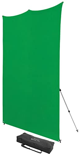 Westcott 8'x8' Chroma-Key Green Screen X-Drop Pro Wrinkle-Resistant Backdrop Kit - for Headshots, Video Interviews, and Photo Booths