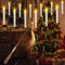 SLVCREK Schwebende Kerzen mit Zauberstab, 12PC LED Kerzen Flackernde Flamme mit Fernbedienung, LED Kerzen Magic Wand für Haus, Kirche, Party, Weihnachten Dekoration