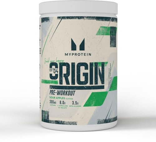 Myprotein Alpha Pre-Workout Pulver mit Beta Alanin und Koffein - Saurer Apfel - 600g