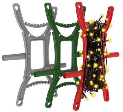 EDSRDUS 3PCS Rotating Handle Christmas Lights Storage Holder, Efficient & Durable,Tangle-Free Wires, Rope Winder for Ropes, String Lights, Fairy Lights, Wires, Garlands, Beads, Cords