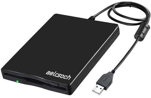 aelrsoch Diskettenlaufwerk, externes Diskettenlaufwerk, USB-Diskettenlaufwerk, Diskettenlaufwerk USB, 3.5 externes Diskettenlaufwerk, 1.44 MB/2 HD-Diskettenlaufwerk, Für Win 2000/7/8/10/11 etc