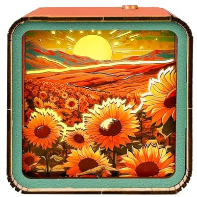 Nuhjytgf Holzpuzzle-Nachtlicht, USB-Lade-Puzzle-Nachtlicht – -Nachtlicht, lustige Innendekoration für Schlafzimmer, Arbeitszimmer, Wohnzimmer