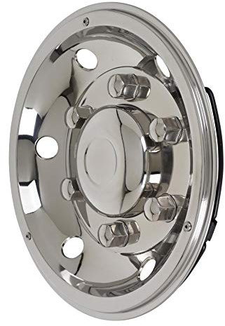 Hansen Styling Parts Copricerchi 17,5 pollici in acciaio inox con dadi applicati, universale, adatto per cerchi in acciaio