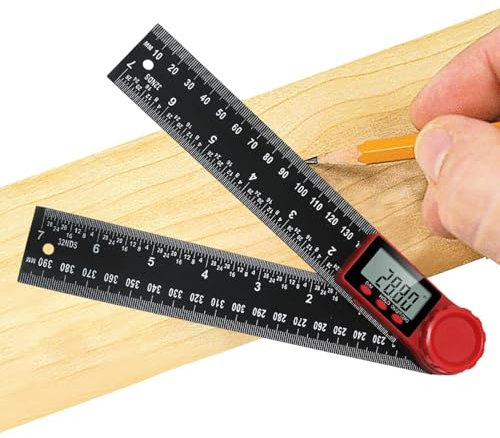 Liakyunf Goniometro Digitale - Misuratore Angoli con Display LCD | Strumento Ad Alta Precisione, Impugnatura Ergonomica, Attrezzature Per Falegnameria, Taglio E Posaggio Piastrelle