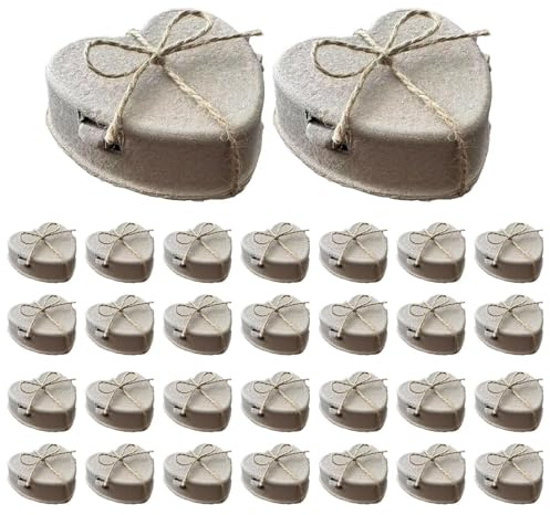 Cartone per uova a forma di cuore, vassoio per uova da 14 cm, cestino portaoggetti in polpa, supporto riutilizzabile a forma di cuore, con 30 pezzi decorativi per cucina, mercato, matrimoni, feste ed