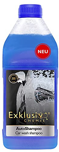 Exklusiv Chemie® Autoshampoo 1000ml | Konzentrat ergibt 200 Liter | pH-neutral & Hochkonzentriert | Autowäsche & Pflege | Auto Shampoo