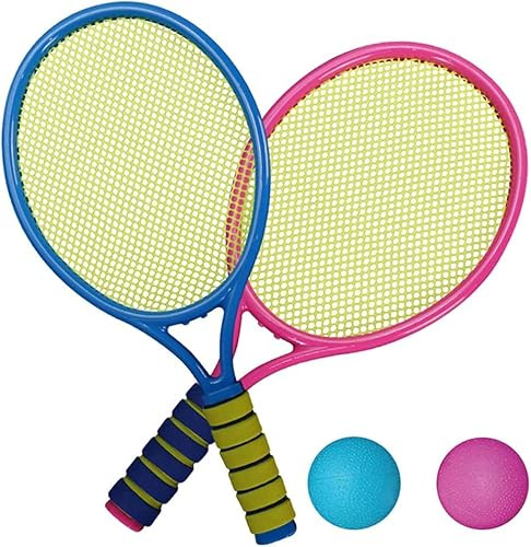 Raqueta Tenis Niños, Juguetes Seguros Interesantes para Bebés,Raqueta de Tenis para Niños, Adecuada para NiñOs Juegos Interactivos Al Aire Libre O En Interiores (A)
