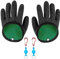 Vueinrg 1 Paar Angelhandschuhe Raubfisch Stichfest Bissfest Landehandschuh Angelhandschuhe Wasserdicht Angel Handschuhe mit Magnetverschluss für Den Sicheren Umgang mit Hecht Wels Zander