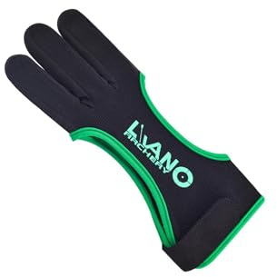 RCGOFOLLOW Högelastisk nylonbågskyttehandske med läder, halkfri Tillbehör för recurve- och compoundbågar. Hög elasticitet och hållbarhet. Handsken är tillverkad av mjuk nylon. Lätt.