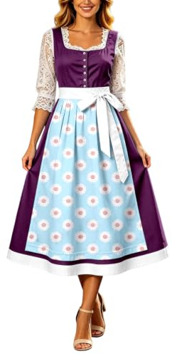CEWIFO Vestido tradicional bávaro para mujer, estilo bávaro