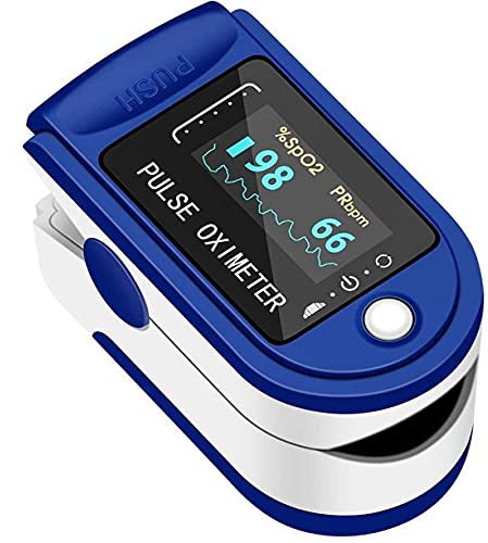 Ossimetro Impulso Dito Professionale Schermo LED Monitor Portatile Misura Saturazione Ossigeno Uso Domestico per Fitness e Sport