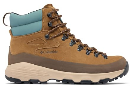 Columbia Men's Newton Alpine PT Waterproof Hiking Boot, Light Brown/Metal, 7.5