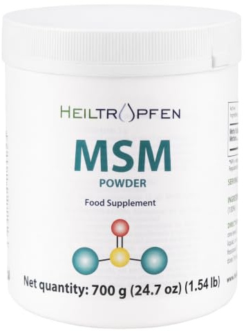 Metilsulfonilmetano | MSM | 2000 mg | Polvo Puro | Sin Sabor | Un Solo Ingrediente | Sin Cápsulas | Complemento Alimenticio
