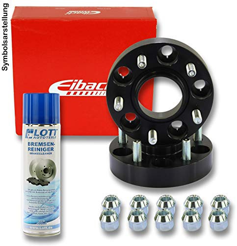 EIBACH Spurplatten Spurverbreiterung Distanzscheibe Ø67mm Lochkreis 5x114,3 / 30mm pro Achse + Bremsenreiniger