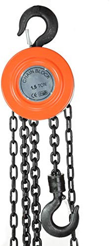 Pro-Lift-Werkzeuge 1500kg Kettenzug 3 m Hubhöhe Ratschenzug Hebezug Hebelzug Handkettenzug Kranzug 1500 kg Kran Kette Hebel 1,5 t