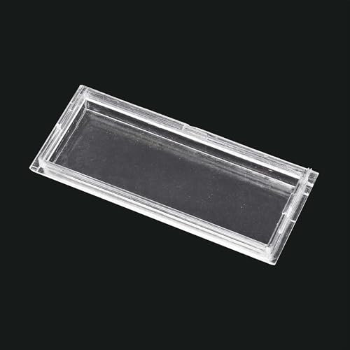 Wiltec Cubierta de Repuesto para Placa identificación de buzón, Transparente, tamaño Perforaciones 69,3 x 24,7 mm