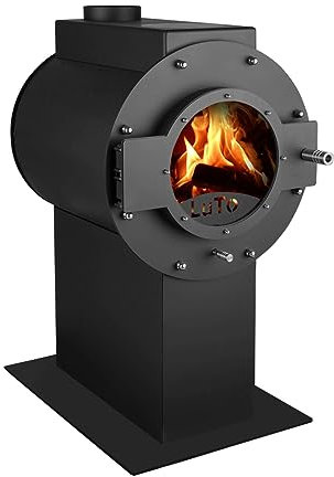 Kaminofen Kanuk® LuTo VIII Tower - Warmluftofen - Werkstattofen - Energieklasse A+ - Top Qualität - Zulassung für Deutschland, Österreich und Schweiz - BimSchV