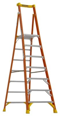 Fiberglass Podium Ladder,Type IA,7 ft
