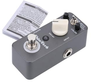Gitarrpedal, effektpedal, shim verb mini digital reverb-effektpedal för elgitarr sann bypass