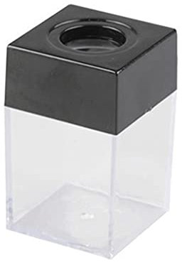 YANGLY Premium transparenter magnetischer Büroklammer-Spender, Pinnnadel-Aufbewahrung für Hüllen, Reißzwecken-Spender, Metall-Pin-Organizer-Halter-Box