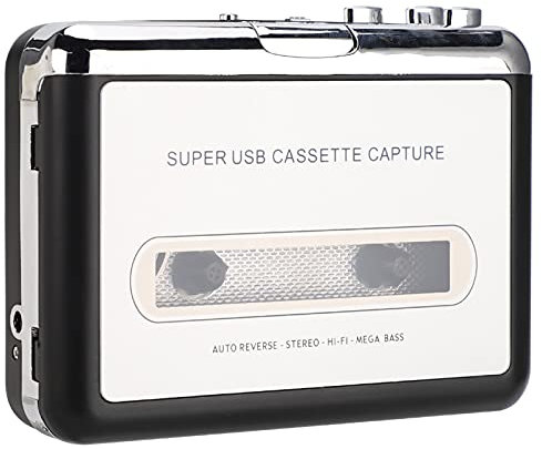 Yosoo Health Gear Kassetten Band Zum CD-Konverter über USB, Tragbarer Kassetten Spieler Capture Audio Musik Konvertieren Walkman Tape in MP3-Format, Kompatibel mit Laptop und Personal Computer