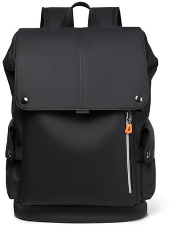 FUNSEED Sac à dos pour homme, grande capacité, imperméable, pour ordinateur portable, sac à dos à bandoulière pour le travail, les voyages d'affaires, noir, Large, Tendance