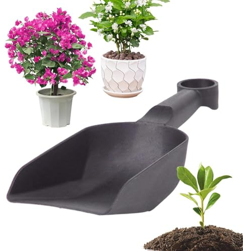 Cuadrado pesado grande - pala de, mango ergonómico | Pala de jardín para verduras, suculentas, excavaciones de plantas, paleta multifuncional con orificio colgante para compost, comida para