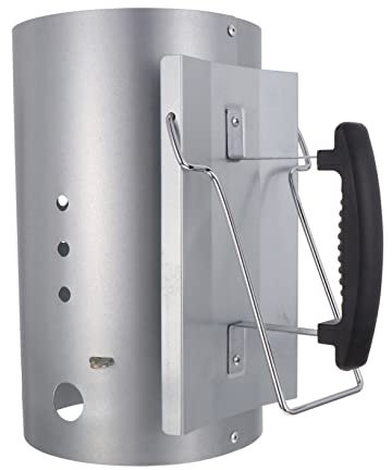 CIMAXIC Cheminée Dallumage pour Barbecue Allumage Au Charbon Matériau Galvanisé Poignée en Nylon