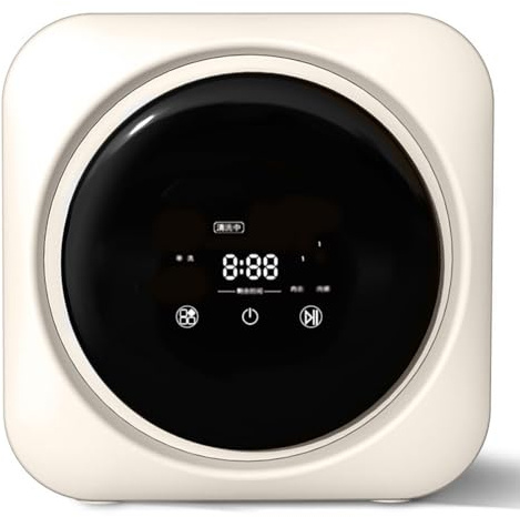 Lavadora de pared, lavadora eléctrica, secadora de ropa interior, 3,5 l, totalmente automática, para calcetines pequeños, con centrifugado, ideal para viajes y apartamentos.