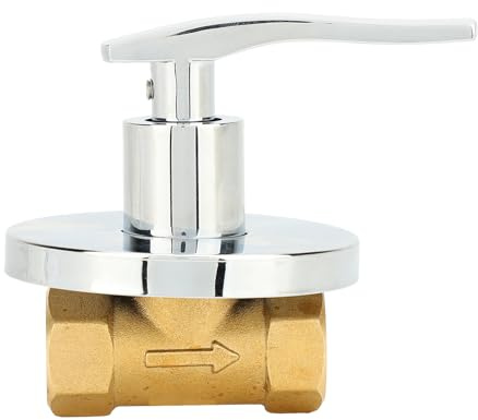 Valvola di arresto angolare da 1/2 pollice, valvola di intercettazione dell'acqua per tubo WC con installazione nascosta in rame decorativa per rubinetto lavandino del bagno