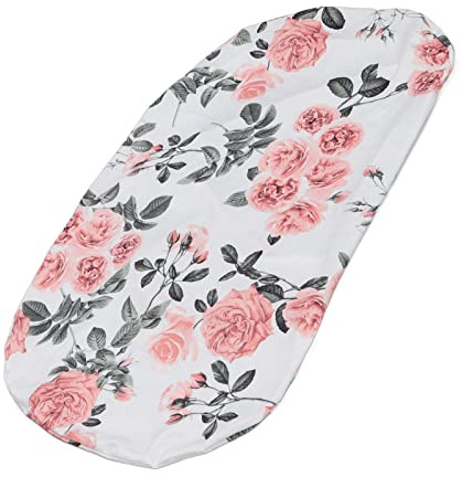 Fdit Housse de Berceau pour bébé, Douce, Respirante, Lavable, pour Chaise Longue pour nouveau-né, Adaptée aux Quatre Saisons (Fleur de rose ternie)