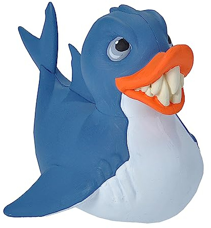 Wild Republic Rubber Ducks, Bath Toys, Kids Gifts, Pool Toys, Water Toys, Shark, 4