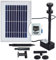 SOLAR TEICHPUMPE Solar-Teichpumpen-Set GARTEN TEICH, Solarbrunnen Springbrunnen mit STABILEM ALU-RAHMEN NEU: SOFORT-START-AUTOMATIK! OPTIMAL FÜR TEICHE (Teich-Solar Set Oasis 200-3)