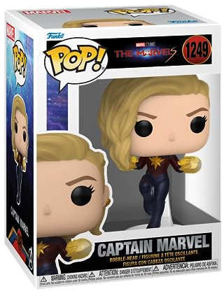 Funko POP! Vinyl: The Marvels - Captain Marvel - Collectable Vinyl Figure - Gift Idea - Official Merchandise - Toys for Kids & Adults - Movies Fans - Model Figure for Collectors and Display