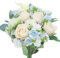 Zythrem Bouquet Fiori Finti per Decorazioni Fiori Artificiali da Esterni Fiori di Plastica Rosa, Fiori Artificiali di Seta per Matrimoni, Feste, Decorazioni per la Casa