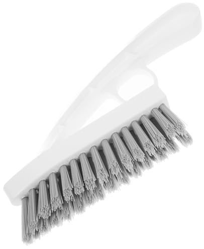 SILENRADAWN Grout Cleaner Brush with Hard Bristles, Corner Scrub Brush for Tile Floors and Bathroom, Heavy Duty Triangle Grout Scrubber for Shower Seams and Baseboard Cleaning
