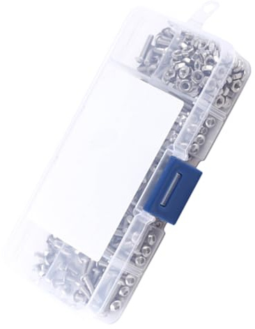 Omquot Set di 340 viti a testa semicircolare in acciaio inox per uso industriale, materiale 304