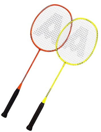 Buxuaaaa 1 par lätt badmintonracket fjäderbollar racket professionella badmintonracketar för vuxna barn spelare dubbel racket