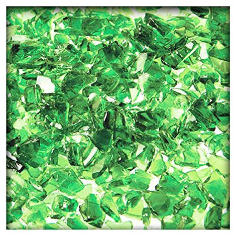 Kieskönig 1 kg Glassplitt Glasbruch Glassteine Glas Splitt Deko Körnung 5-10 mm Hellgrün