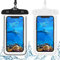 MEETTIKEY 2 PCS Pochette Etanche Smartphone, Pochette Etanche IPX8 Universelle Plage Accessoire Pochettes Telephone pour IPhone 13/12/11 Mini Pro Max XS XR X, Samsung S20 A10 Sony (Noir+Blan)