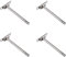 LIKERAINY Schwerlastträger Verborgen Tablarträger Regalhalterung 12x159mm Wand-Montage Schwimmender Regalträger Regalbodenträger Unsichtbar Wandregalträger Stahl 4 Stück