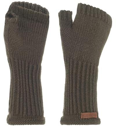 Knit Factory - Cleo Stickade Pulsvärmare - Cappuccino - One Size