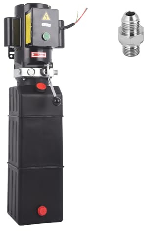 220V Hydraulic Power Unit 2950 PSI, 2HP Single-Acting Post Hydraulic Pump for Dump Trailer & Car Lifting