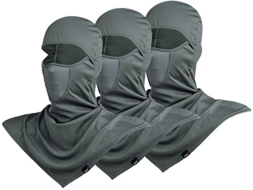 3 Pieces Balaclava - Summer Sun Protection Motorcycle Fishing Sun mask Breathable Windproof Long Face Mask for Men Women
