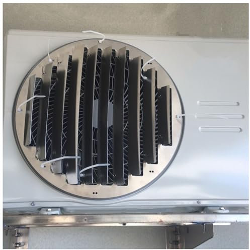 Placa guía de aire acondicionado de acero inoxidable para máquinas al aire libre, pantalla de valla protectora con tapa de ventilación completa (Diámetro 43 cm)