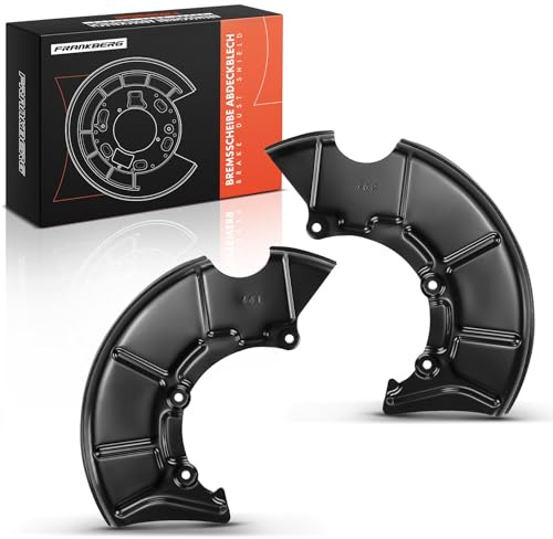 Frankberg 2 placas de anclaje para discos de freno delanteros | 1J0615312B; Compatible con: Furgoneta Golf IV 1J1, Nuevo Beetle 1C1 9C1, B.o.r.a 1J2, Golf IV Variante 1J5