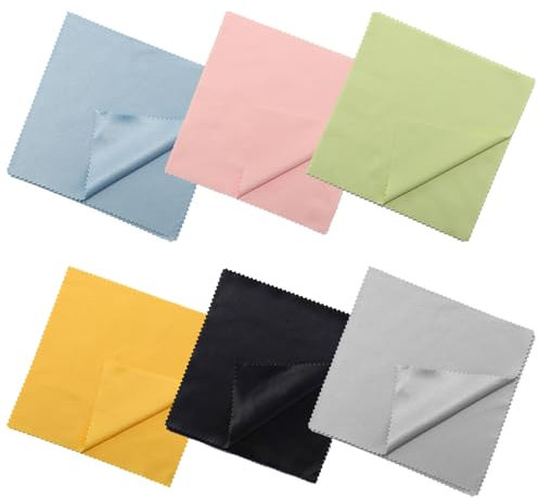 Katyjun 24 Stück Brillenputztücher Mikrofaser Brillenputztuch Brillenputztuch Microfaser Optikerqualität, Ür Kamera, Brillen, Telefone Und Andere Empfindliche Oberflächen (17, 5 X 14, 5 Cm)