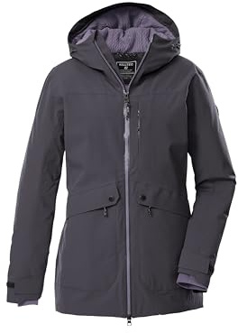 killtec Dam utomhusparka/funktionsparka med huva KOW 16 WMN PRK, metall, 44, 43310-000