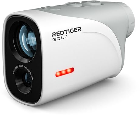 REDTIGER Mini Golf Range Finder with 1200 Yards, IP65 Range Finder Golf with Slope Switch, 7X Magnification, Magnetic & Rechargeable Rangefinder, Flag Pole Lock Vibration